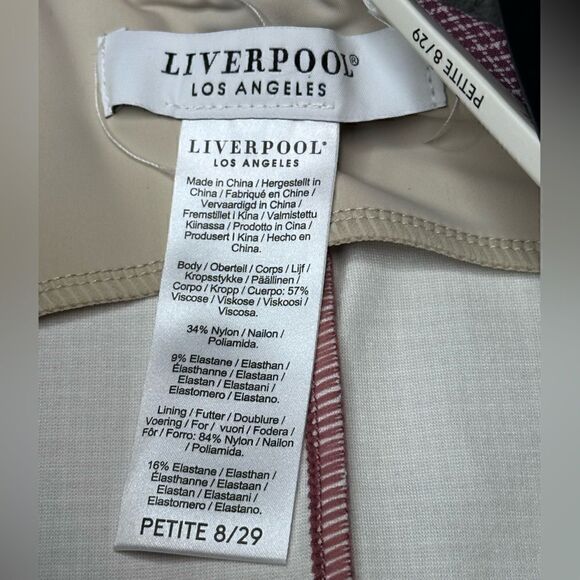 NWTs Liverpool Plaid Pencil Skirt Size 8 Petite - Picture 3 of 8